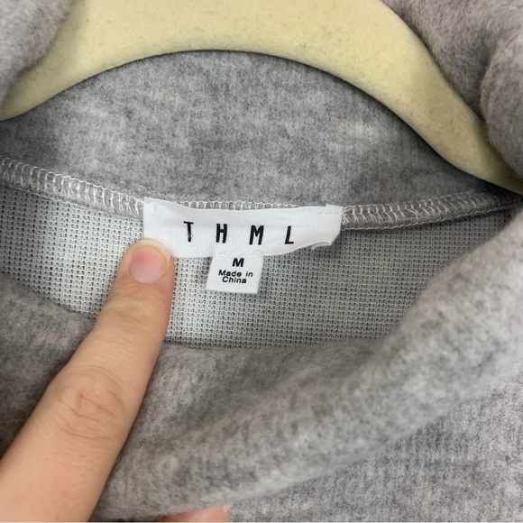 THML Cozy Layered Look Wallis Plaid Sweater Size Medium - Picture 2 of 11